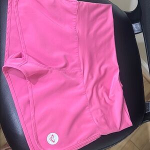 Roxy Pink Athletic Shorts Moisture-Wicking Mid-Thigh